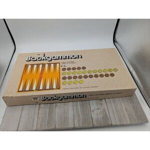 Vintage Backgammon Game Board Set By Western Publishing Co. 1973